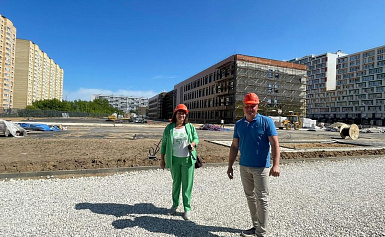 Строительство школы на 825 мест на ул.   Легостаева подходит к завершению