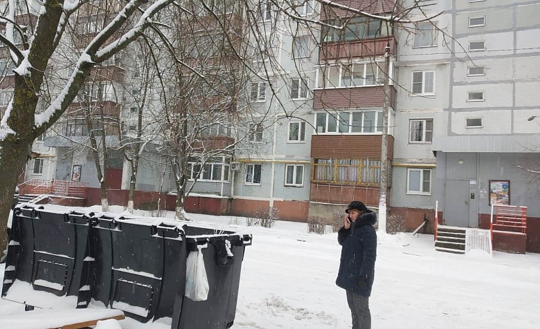 Контроль содержания контейнерной площадки (КП), расположенной по адресу  ул. Пушкинская, д. №17 и д. №19 мкр. Юбилейный
